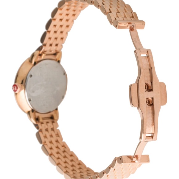 Michele mid Serein 16 real Diamonds Rose gold rare limited edition - Picture 11 of 12